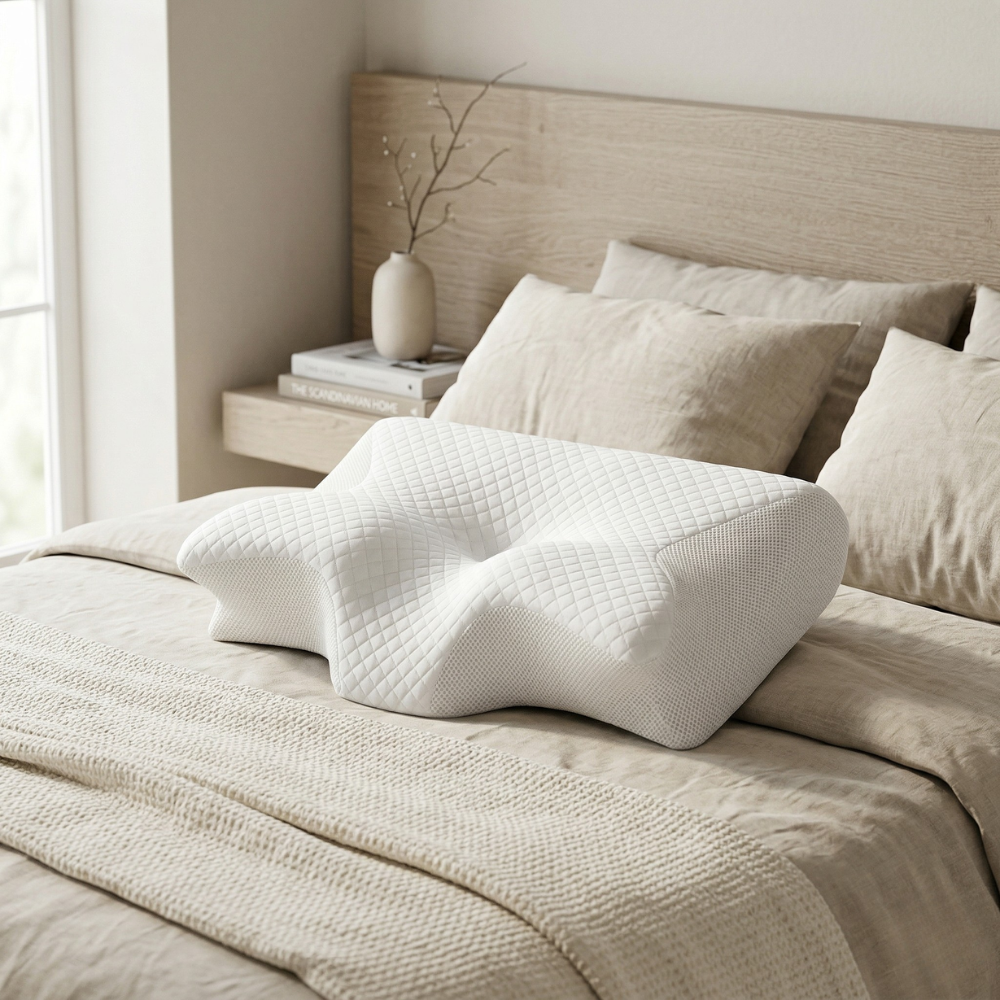 Sleep Apnea Pillow Ergonomic Viscoelastic Anti-Snoring