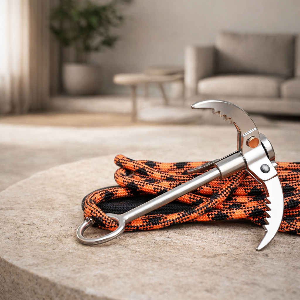 Folding Grappling Hooks | Stainless Steel, Compact | Camping