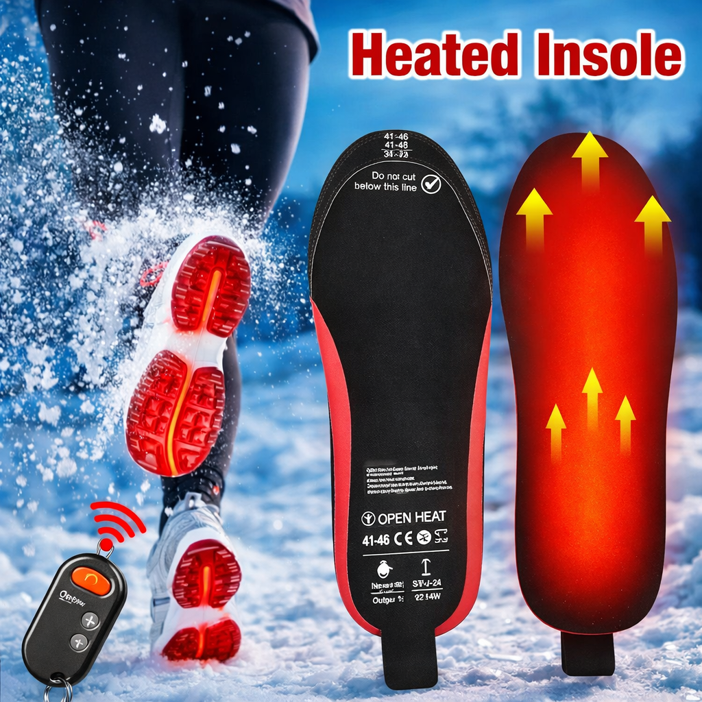Heated Insoles | Rechargeable, Remote Control | Winter