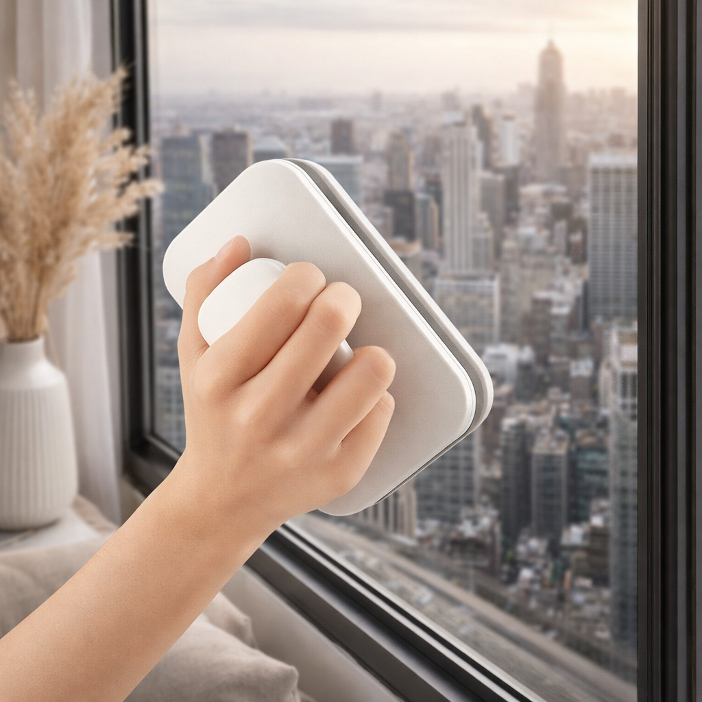 Magnetic Window Cleaner | Double Glass, Safe | Cleaning
