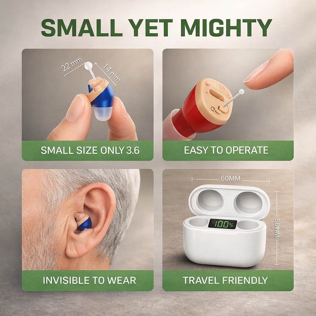 Wireless in-ear headphones | Bluetooth, mini invisible | Music