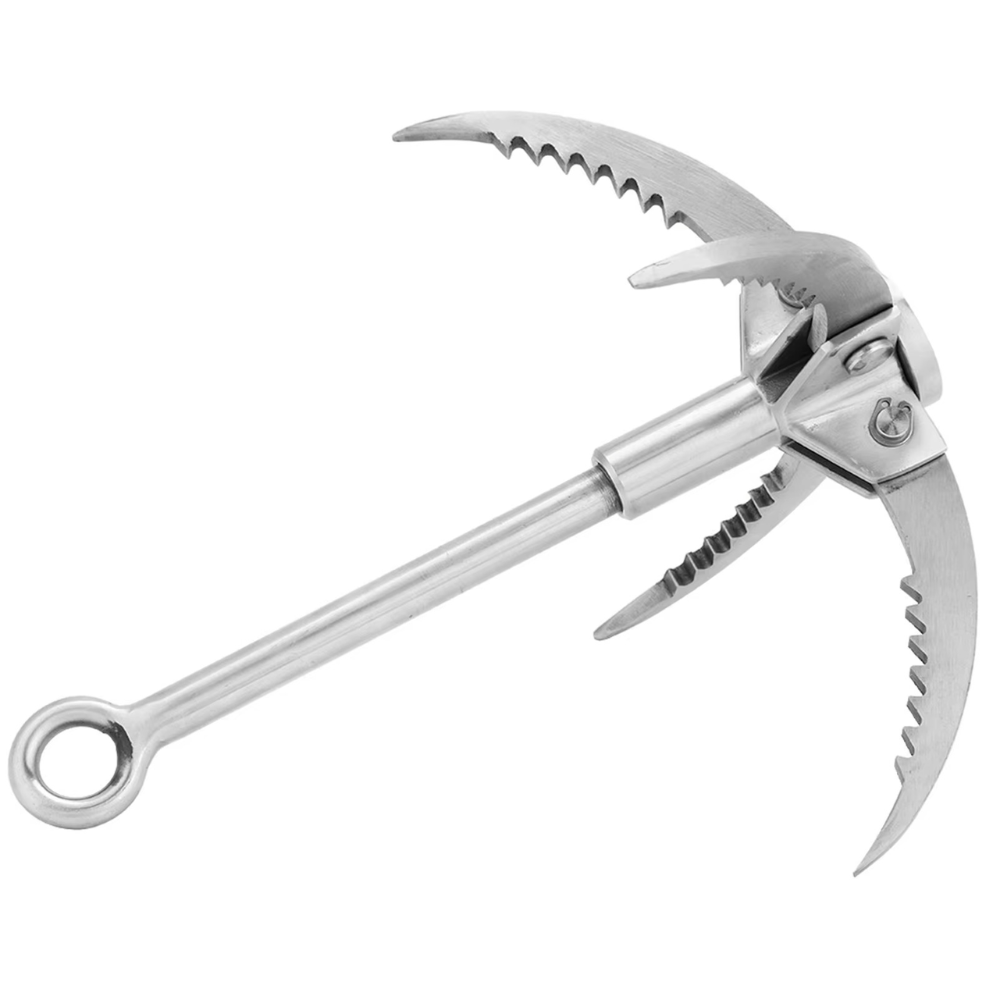 Folding Grappling Hooks | Stainless Steel, Compact | Camping