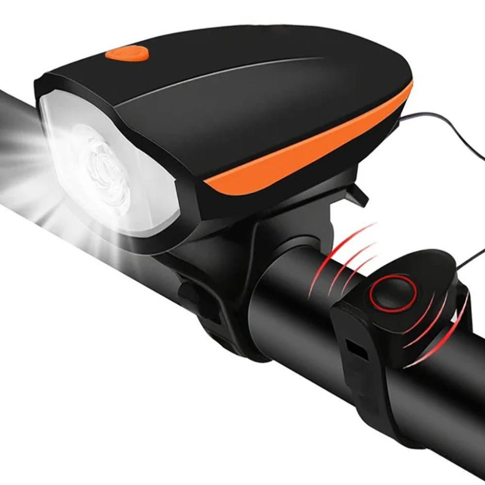 Bicycle Light 3 in 1 Rechargeable LED Horn High Visibility