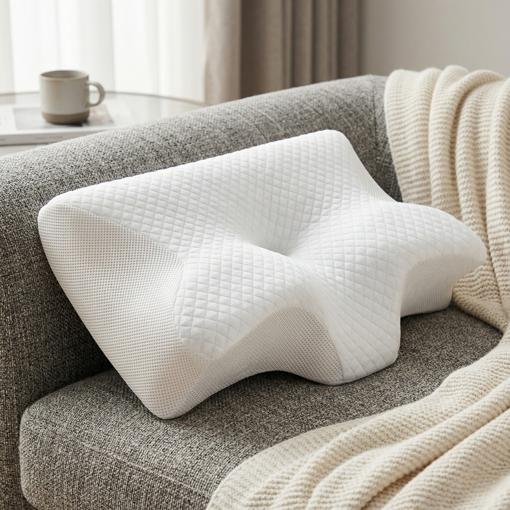 Sleep Apnea Pillow | Ergonomic, Viscoelastic | Anti-Snoring