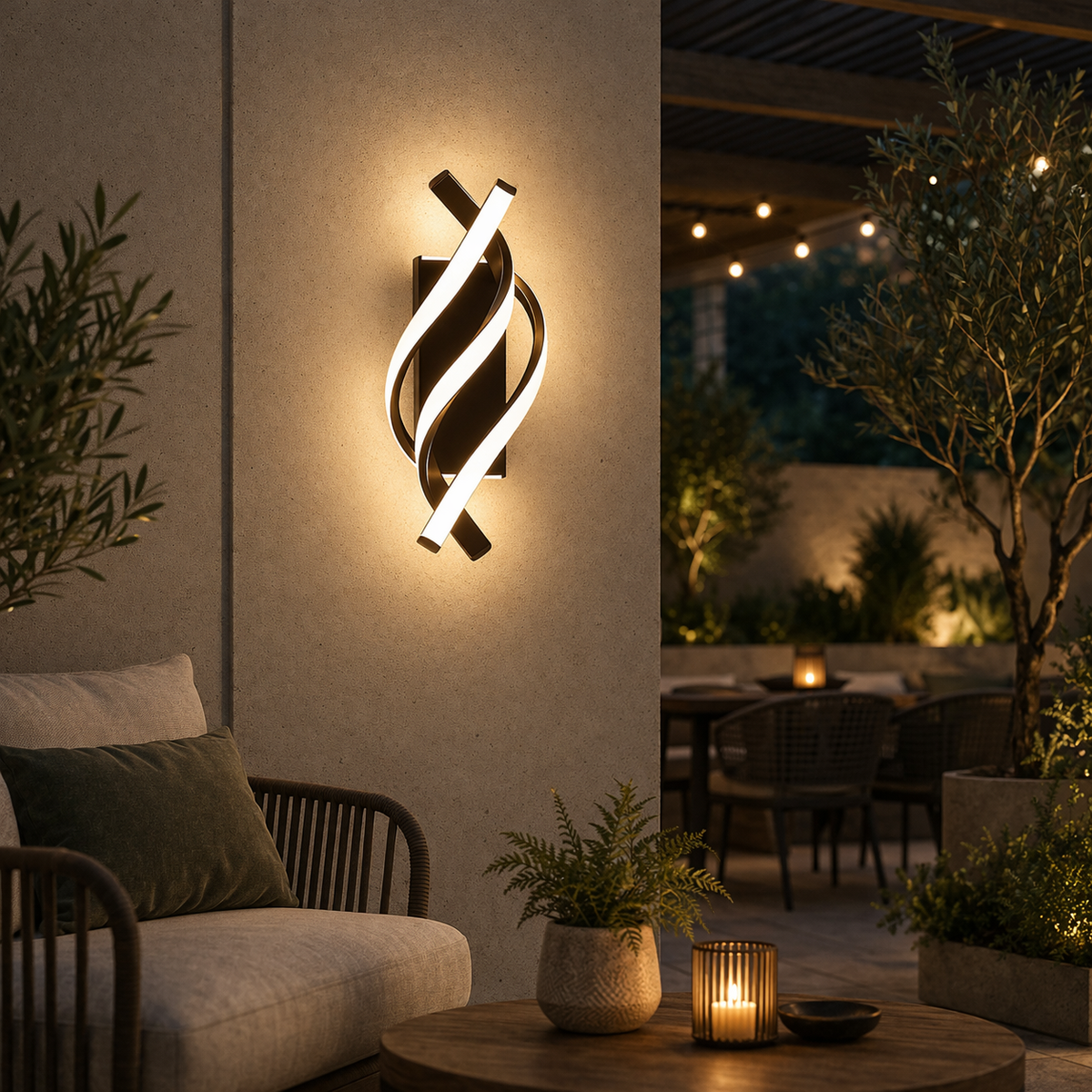 Triple wall lamp | Modern design, ambient light | Interior