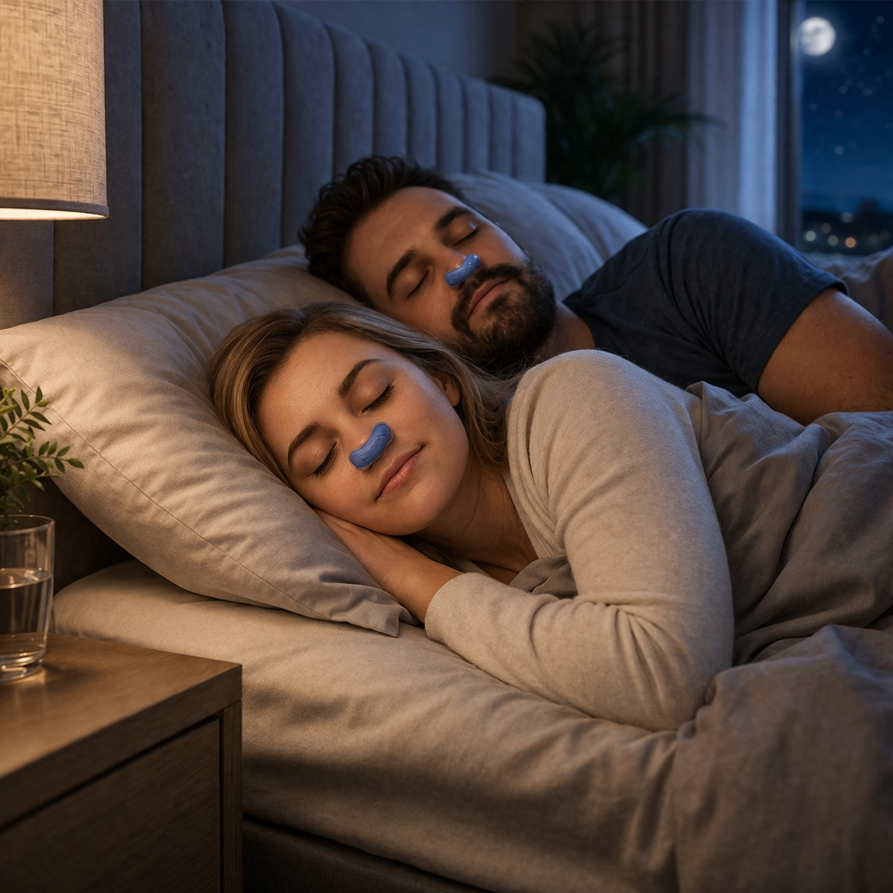Anti-snoring device sleep apnea micro CPAP breathing