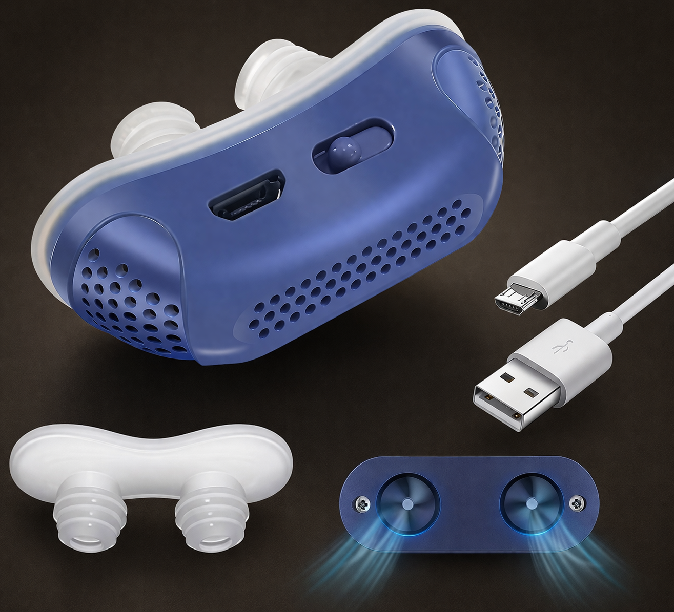 Anti-snoring device | Sleep apnea, micro CPAP | Breathing