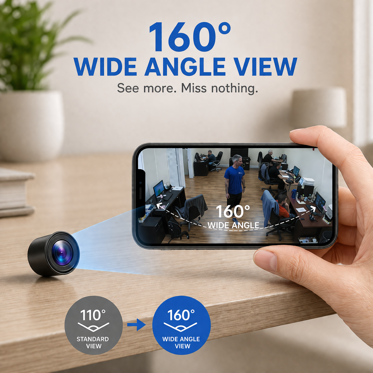 Mini spy camera Full HD | Wireless, surveillance | Security