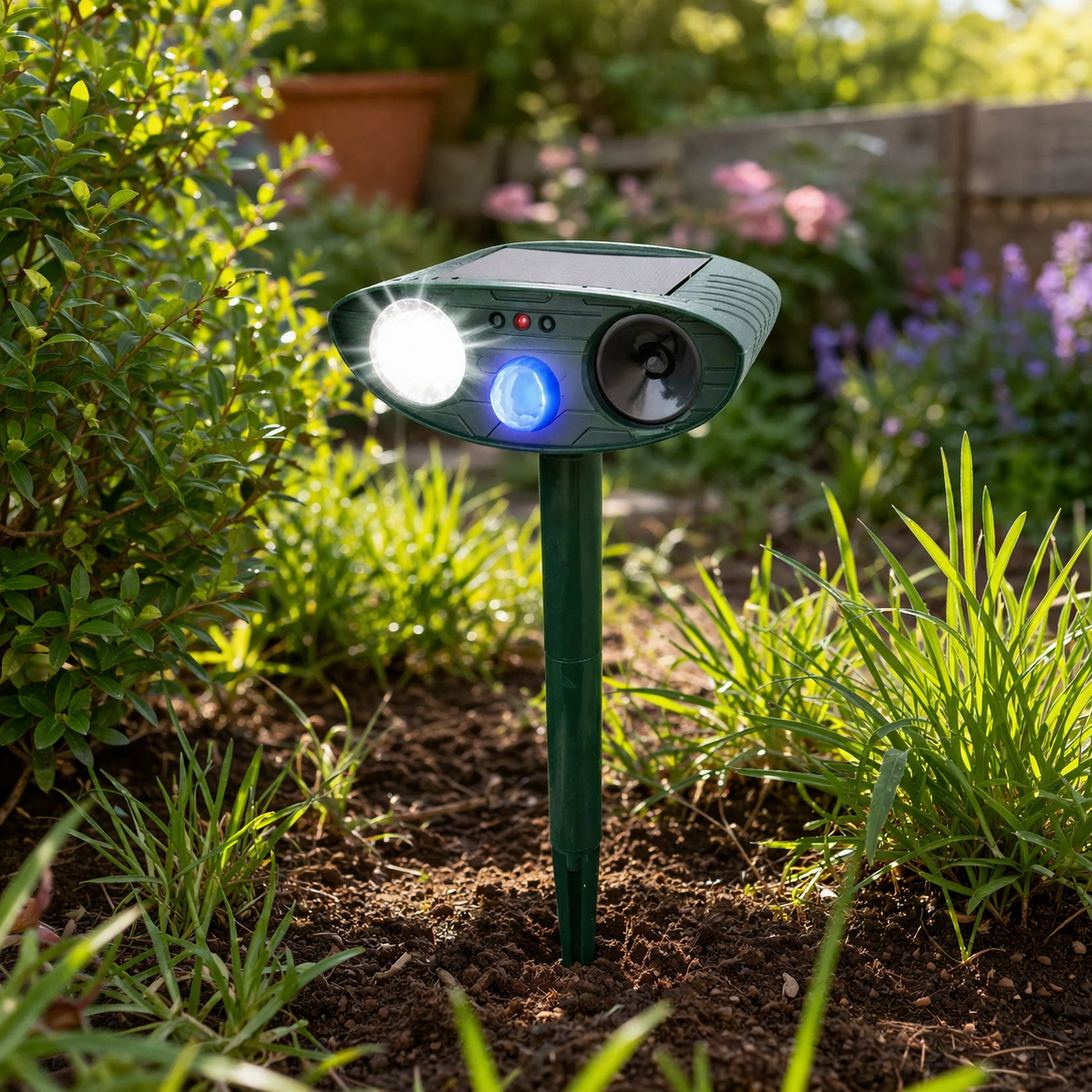 Sunscreen Animal Repellent | Ultrasonic, Repels Rabbits | Garden