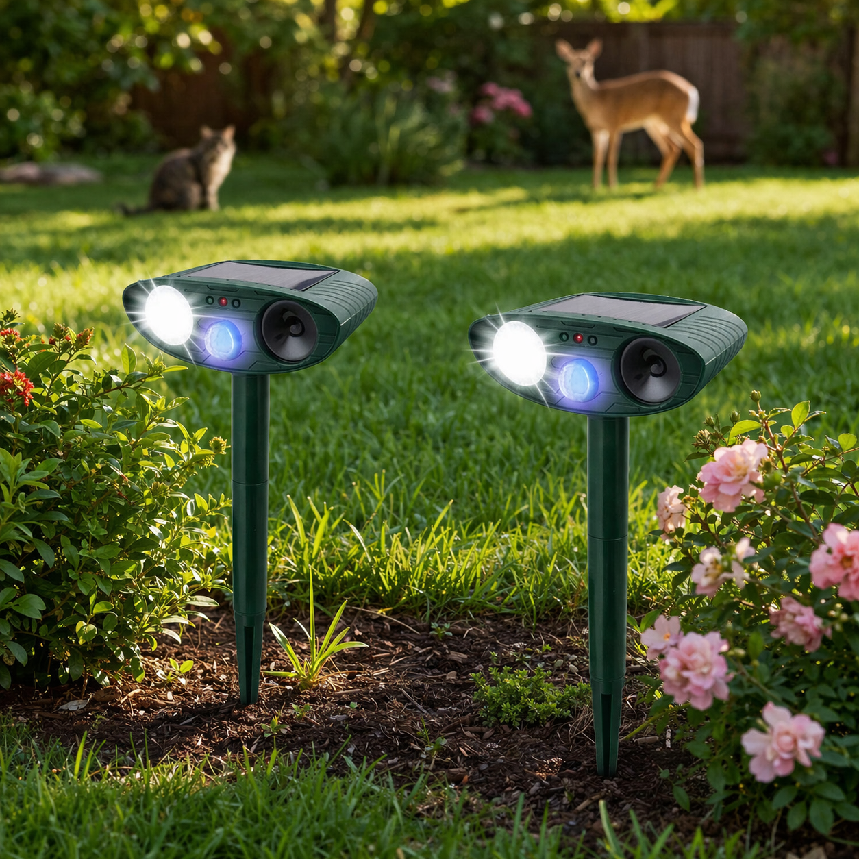 Sunscreen Animal Repellent | Ultrasonic, Repels Rabbits | Garden