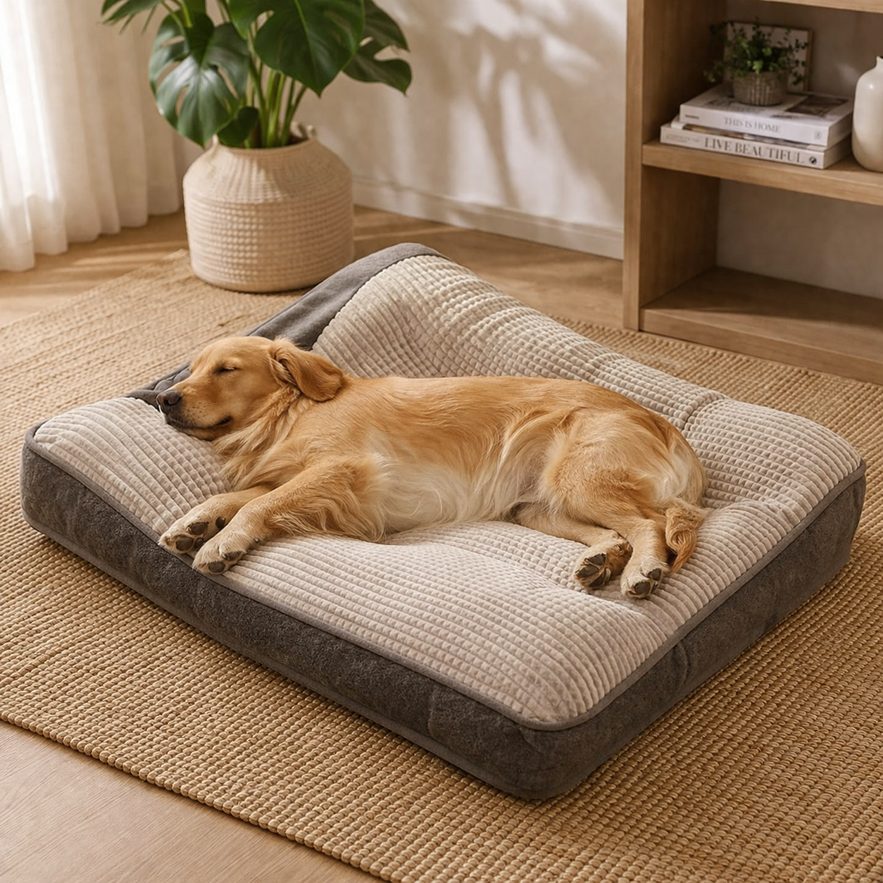 Orthopedic dog bed | Firm support, comfortable | Pets
