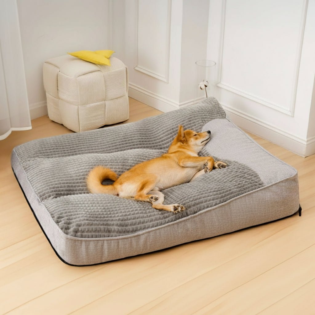 Orthopedic dog bed with firm support and comfortable design for pets