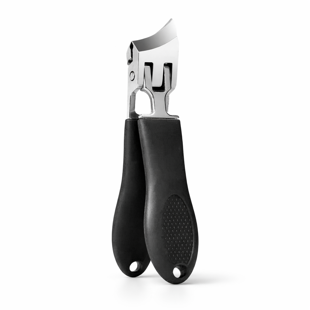Nail clippers with extra wide opening, stainless steel, precise anti-splash