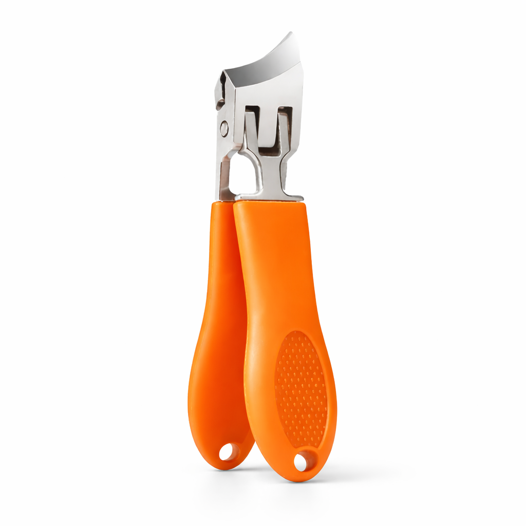 Nail clippers with extra wide opening, stainless steel, precise anti-splash