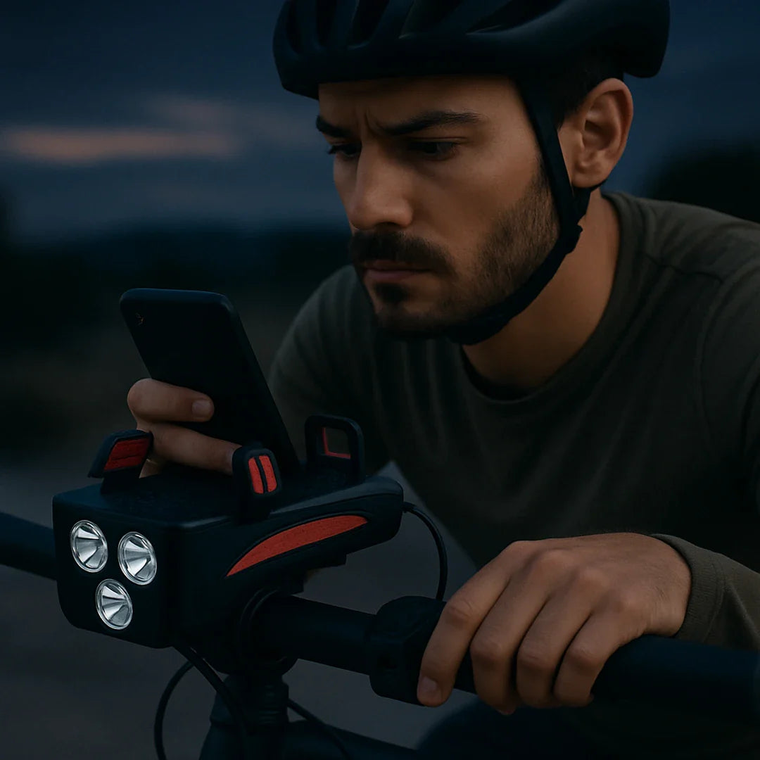Bike Light 4 in 1 Multifunctional Rechargeable High Visibility