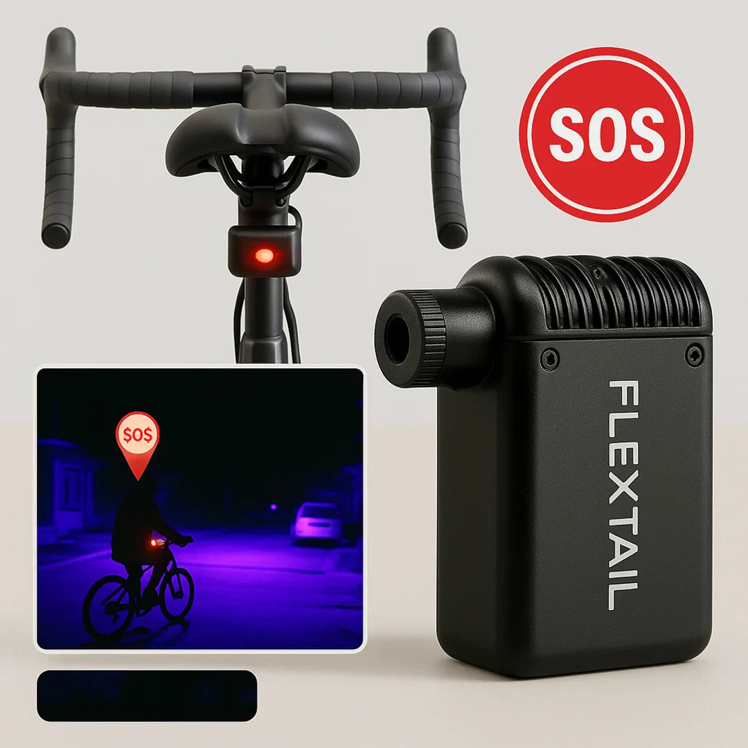 Bike Air Pump - Dual Valve with SOS light and USB Type-C charging