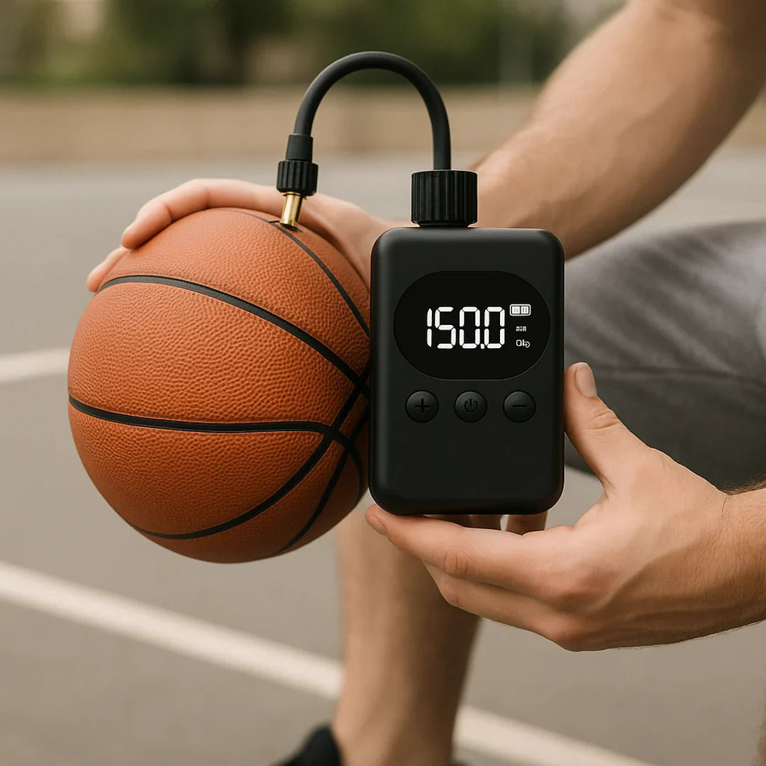 Mini electric pump for bicycle, portable, Presta Schrader rechargeable