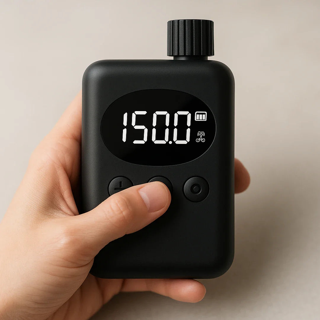 Mini electric pump for bicycle, portable, Presta Schrader rechargeable