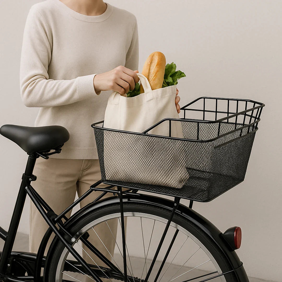 Rear bike basket large capacity waterproof load net durable