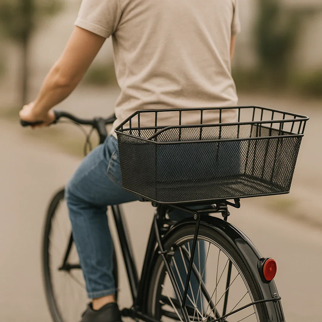 Rear bike basket large capacity waterproof load net durable
