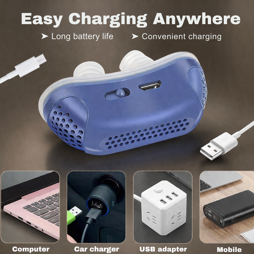 Anti-snoring device | Sleep apnea, micro CPAP | Breathing