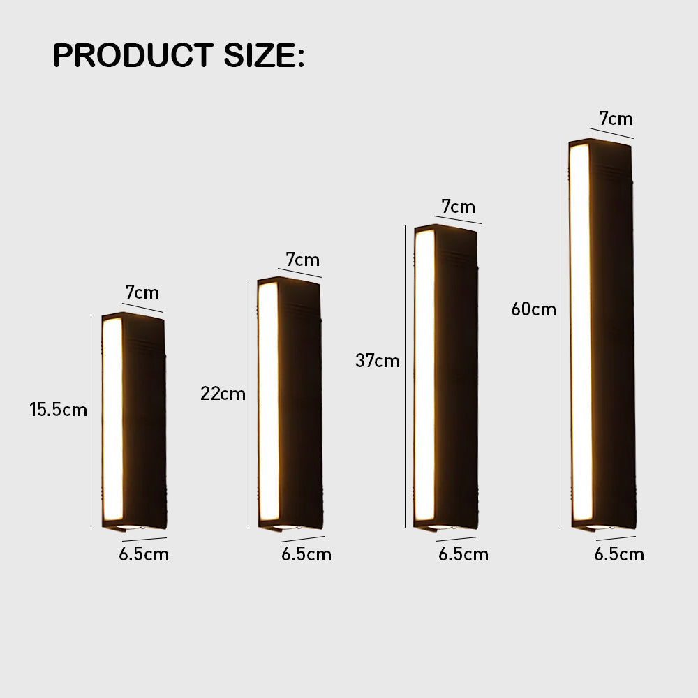 Outdoor Wall Lamp | Elongated Design, Waterproof | Lighting