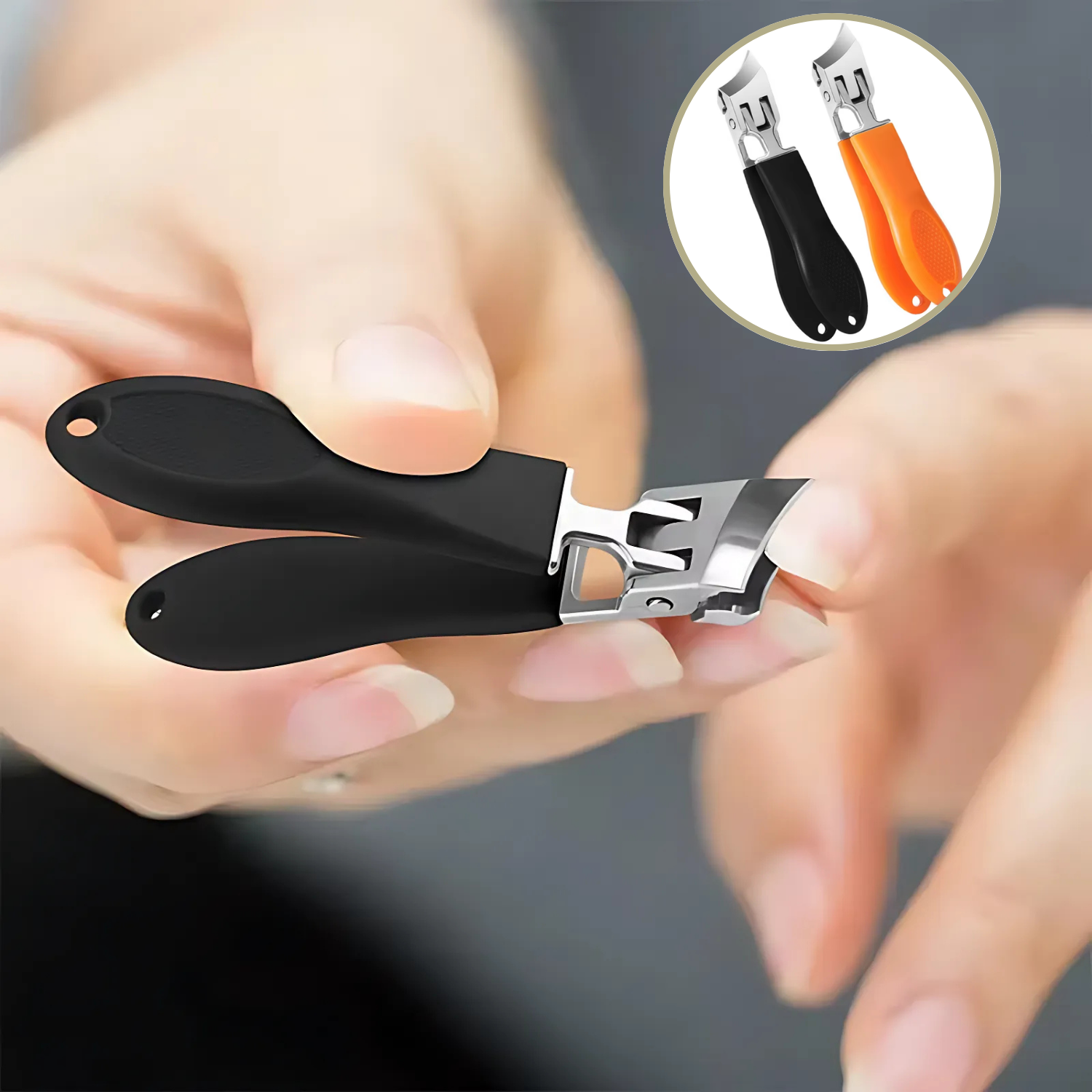 Nail Clippers | Extra Wide Opening, Stainless Steel | Precise, Anti-Splash