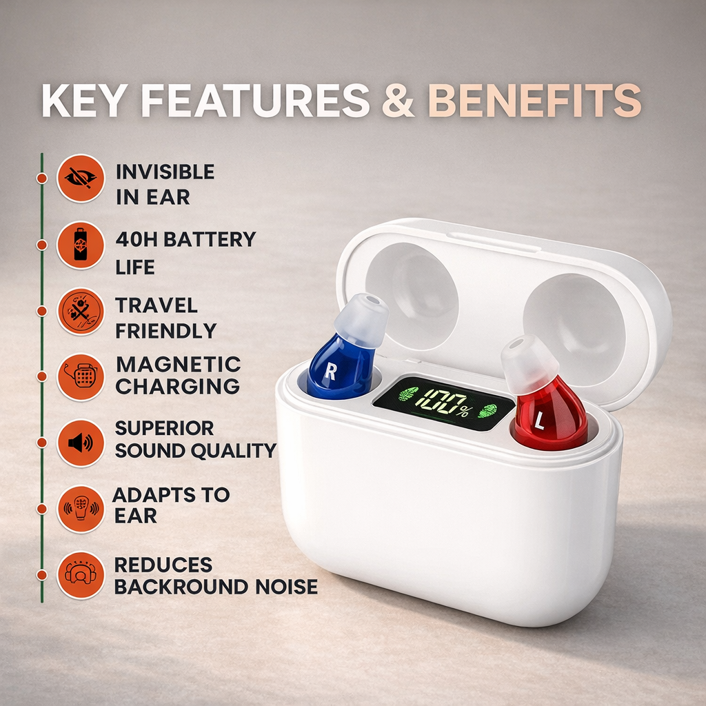 Wireless in-ear headphones | Bluetooth, mini invisible | Music