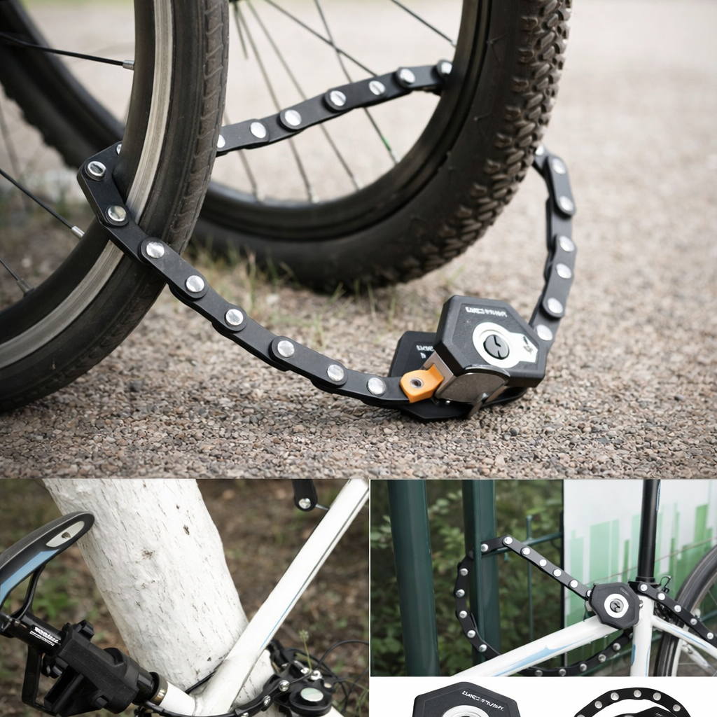 Bicycle lock anti-theft hardened steel high security resistant