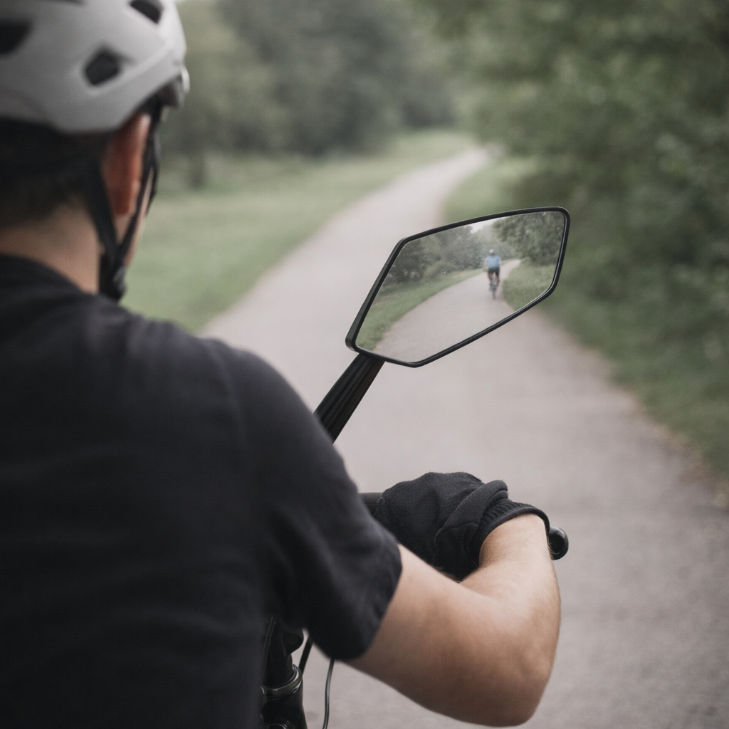 Bicycle mirror foldable adjustable motorcycle high visibility durable