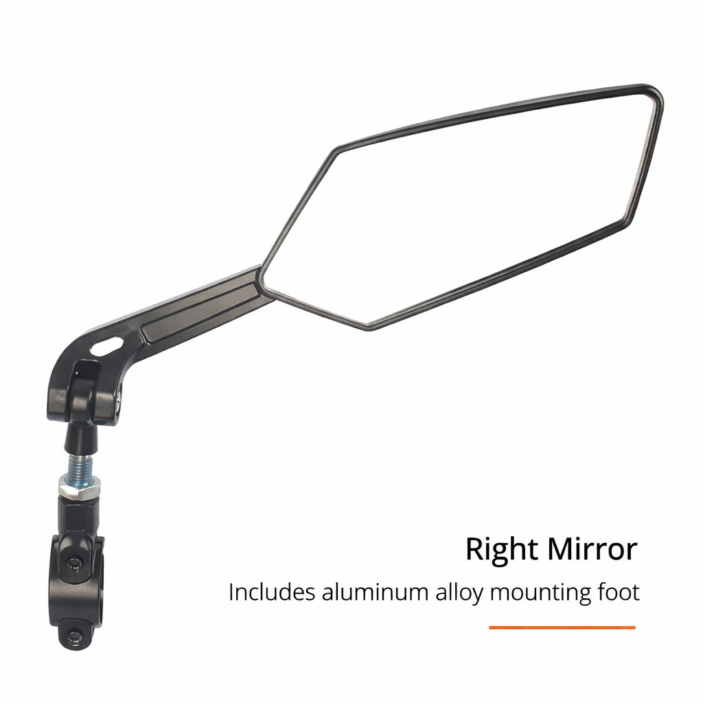 Bicycle mirror foldable adjustable motorcycle high visibility durable