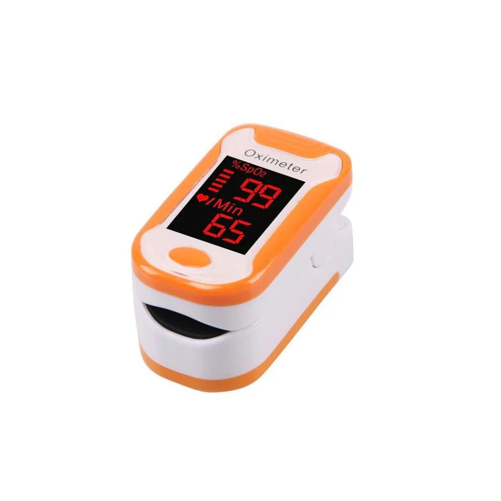 Digital pulse oximeter with LED screen for portable oxygen saturation
