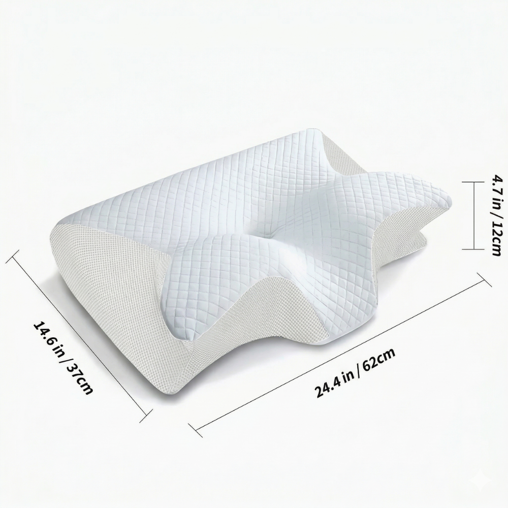 Sleep Apnea Pillow | Ergonomic, Viscoelastic | Anti-Snoring