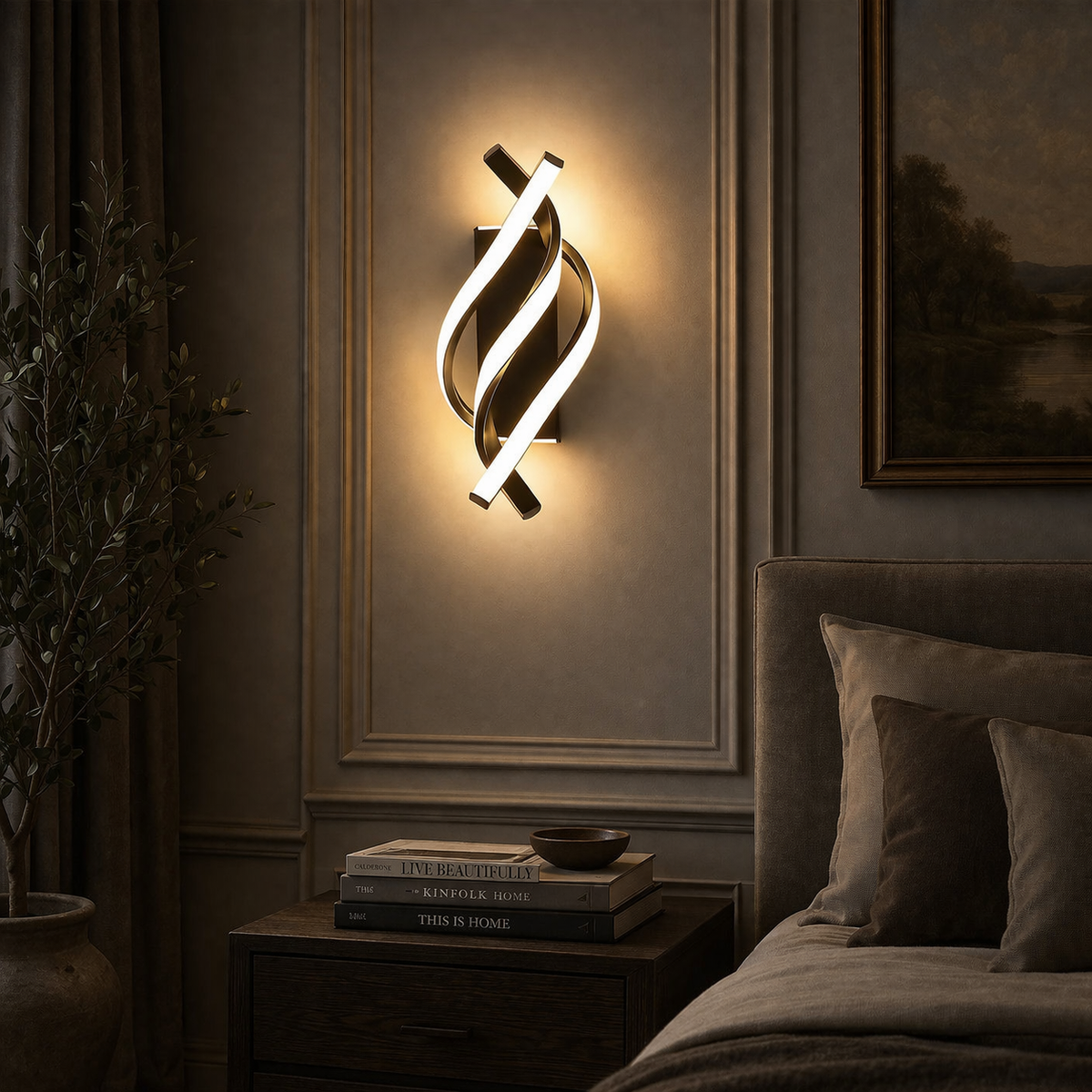 Triple wall lamp | Modern design, ambient light | Interior