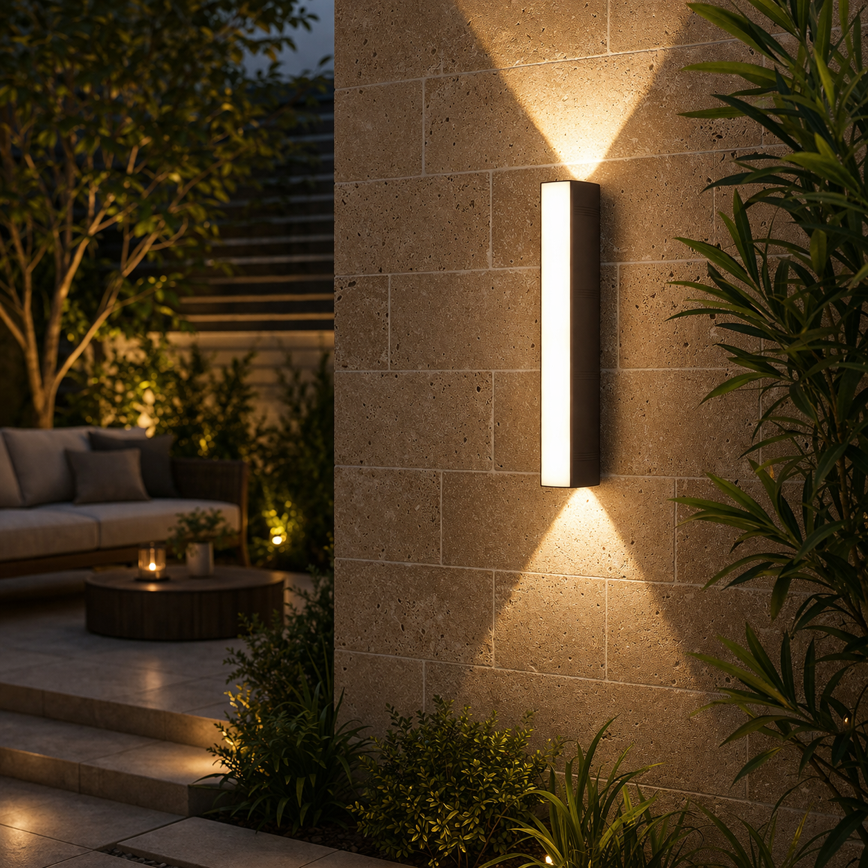Outdoor Wall Lamp | Elongated Design, Waterproof | Lighting