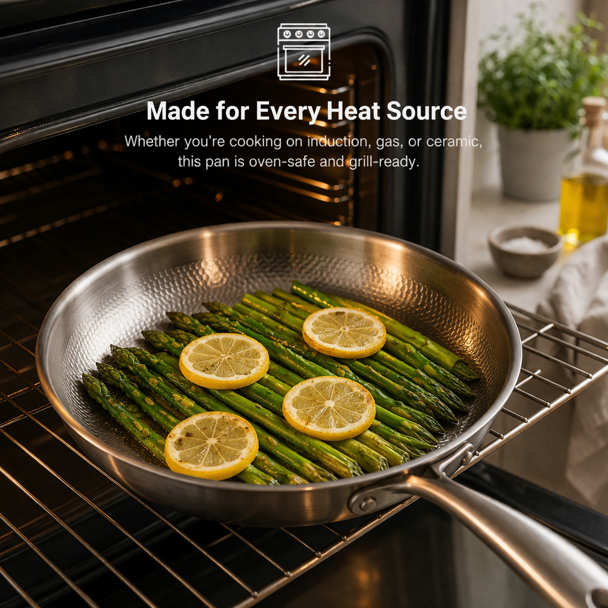 Titanium non-stick frying pan | Forged finish, durable | Cooking