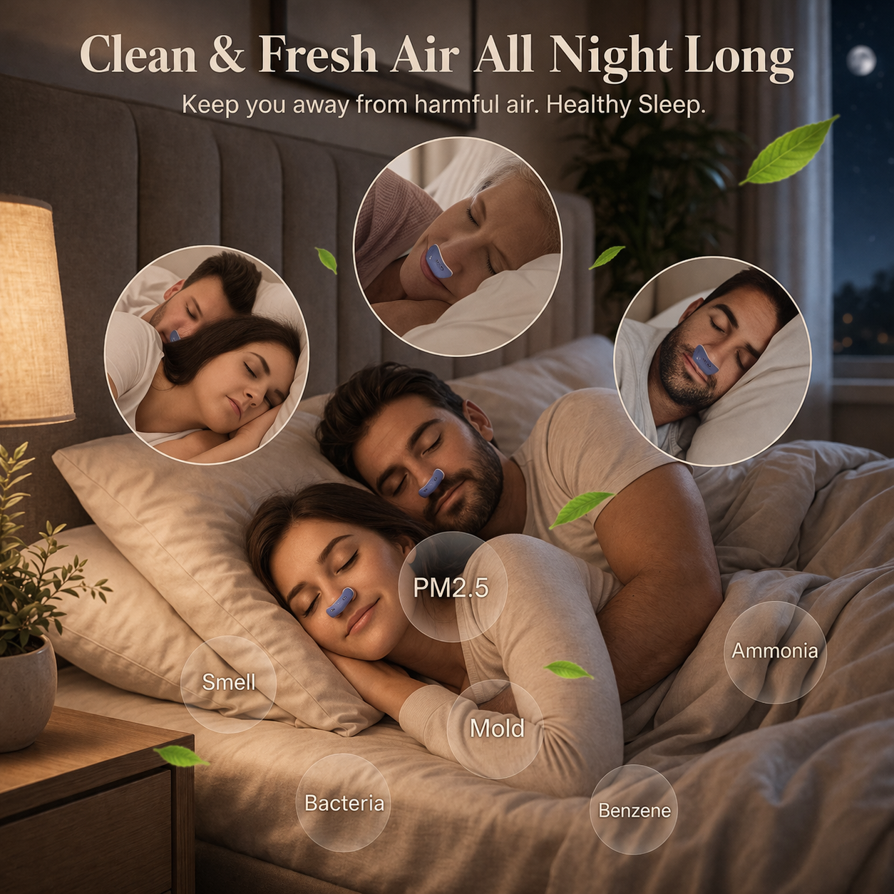 Anti-snoring device | Sleep apnea, micro CPAP | Breathing