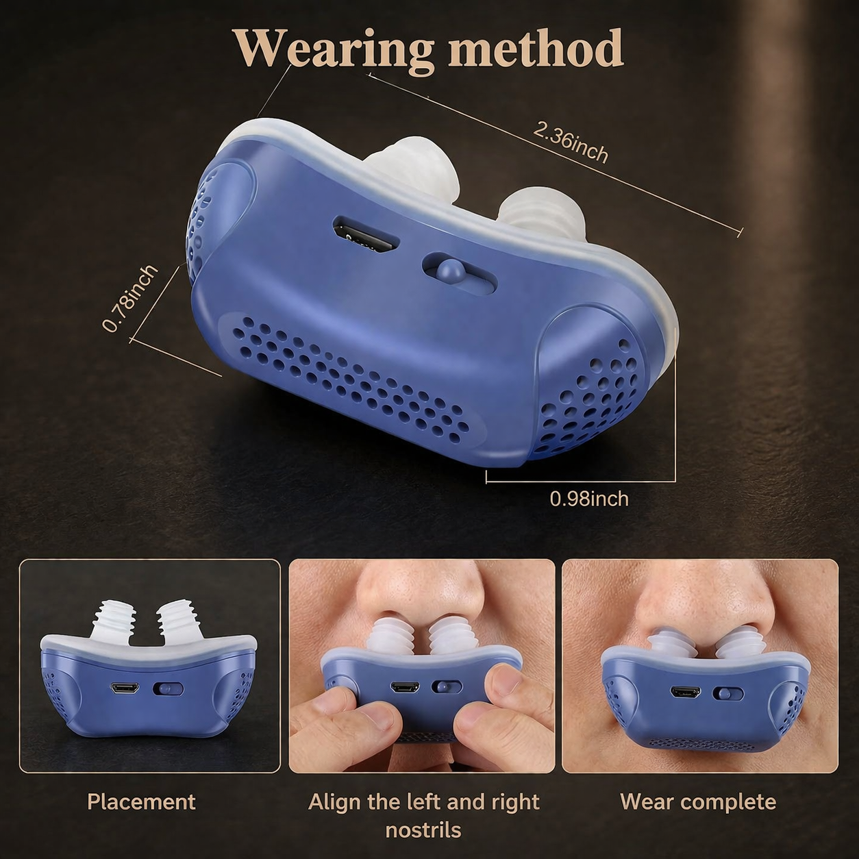 Anti-snoring device | Sleep apnea, micro CPAP | Breathing