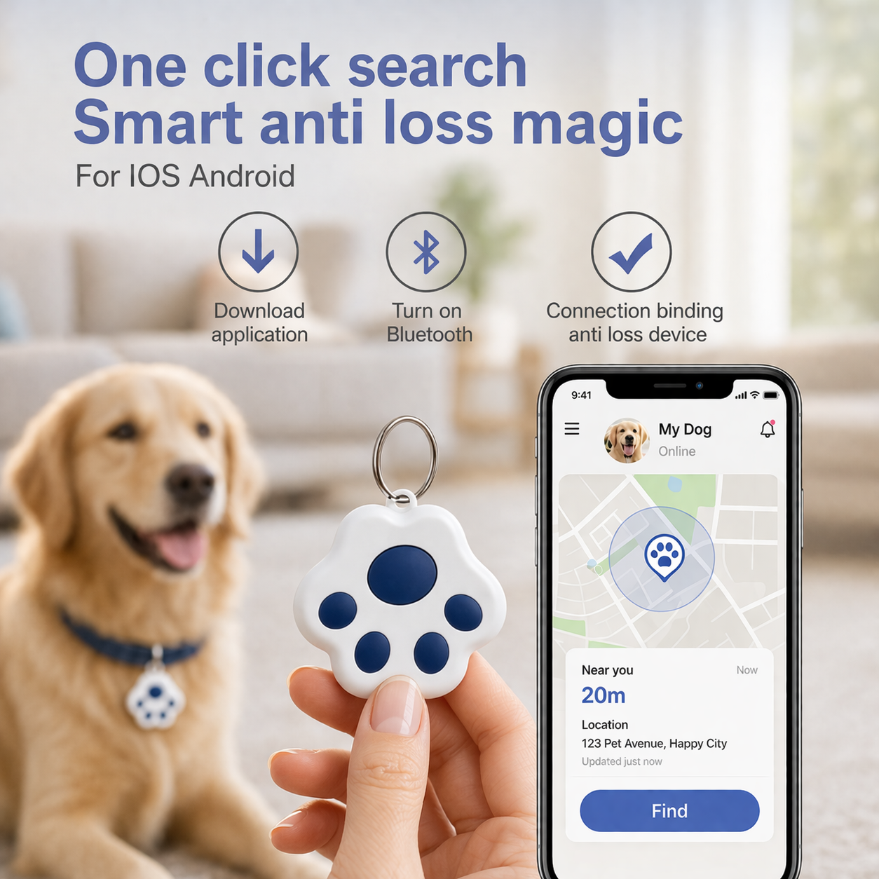 GPS for pets | Wireless, smart tracker | Dogs and cats
