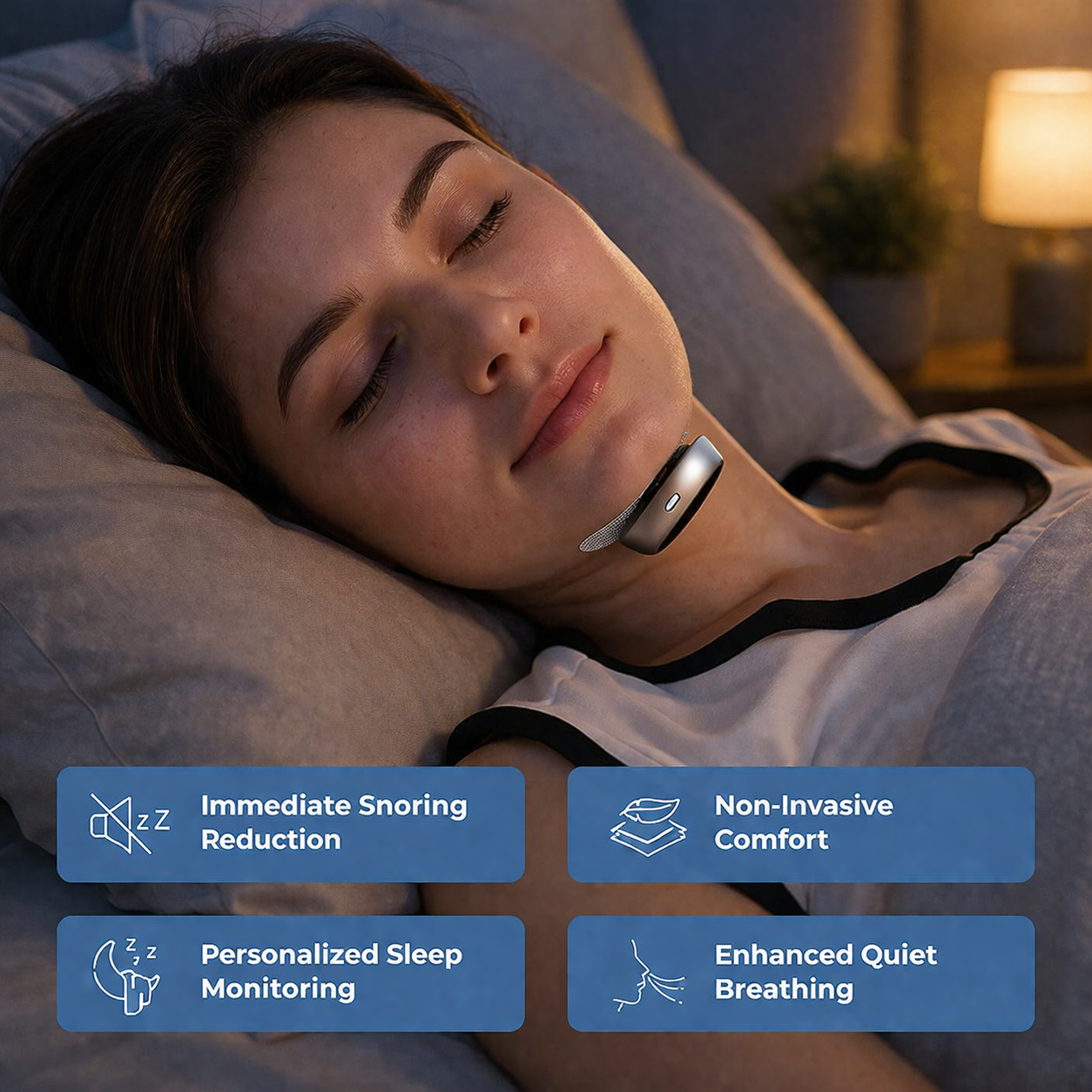 Anti-snoring chin clip | Sleep device, comfortable | Night