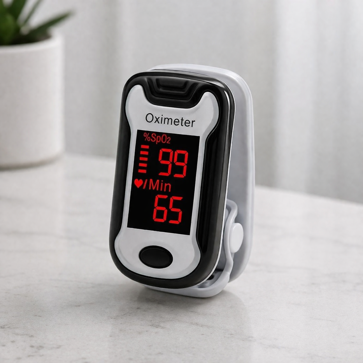 Digital pulse oximeter | LED screen, portable | Oxygen saturation