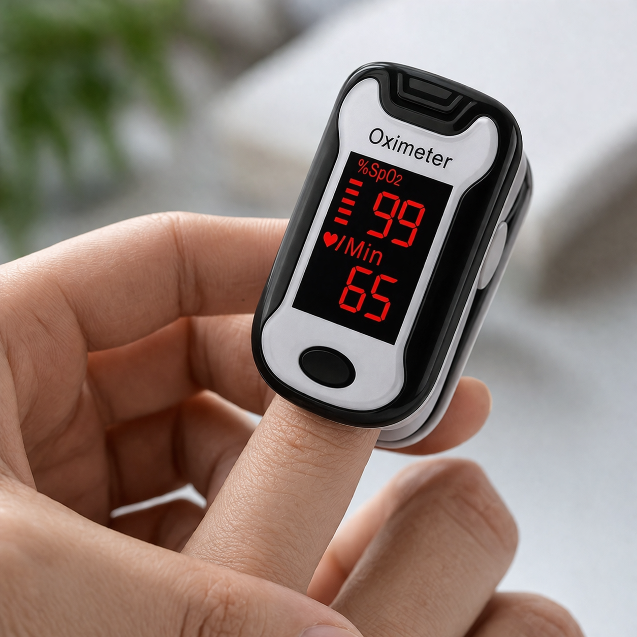 Digital pulse oximeter | LED screen, portable | Oxygen saturation