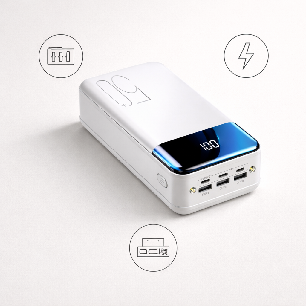 Power bank 50000mAh | Fast charging, high capacity | Devices