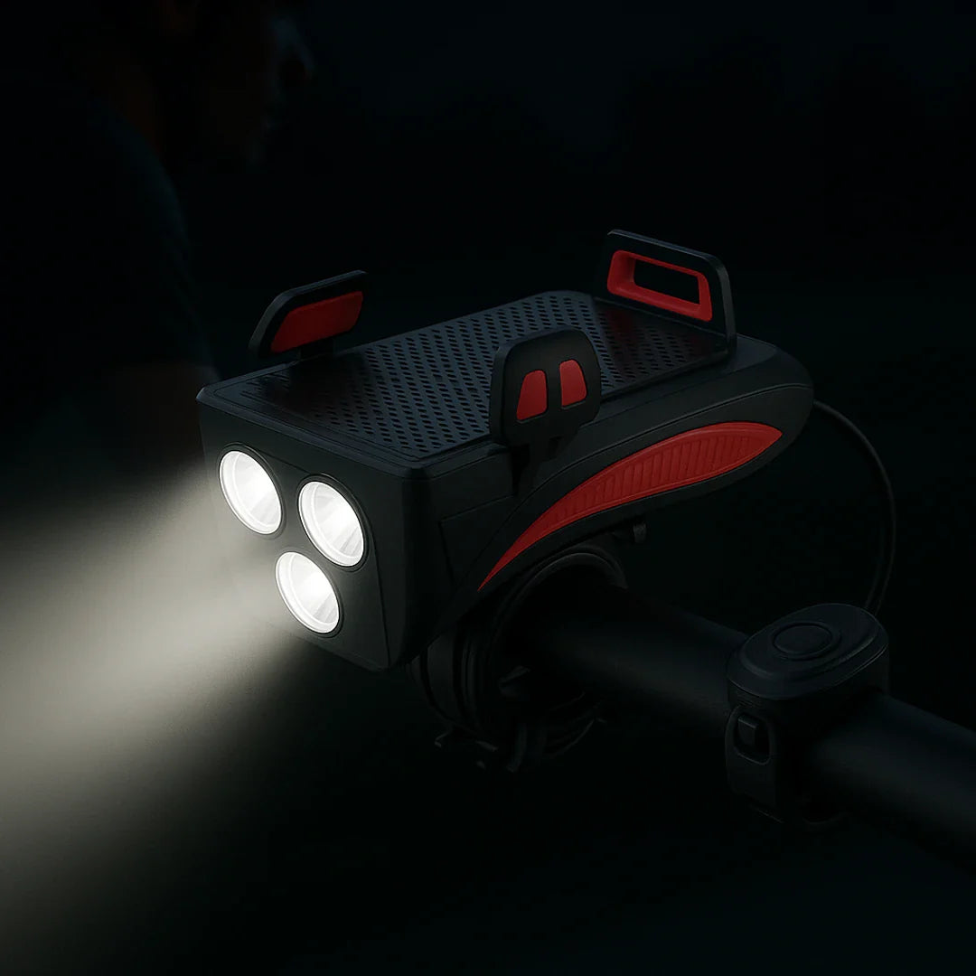 Bike Light 4 in 1 Multifunctional Rechargeable High Visibility
