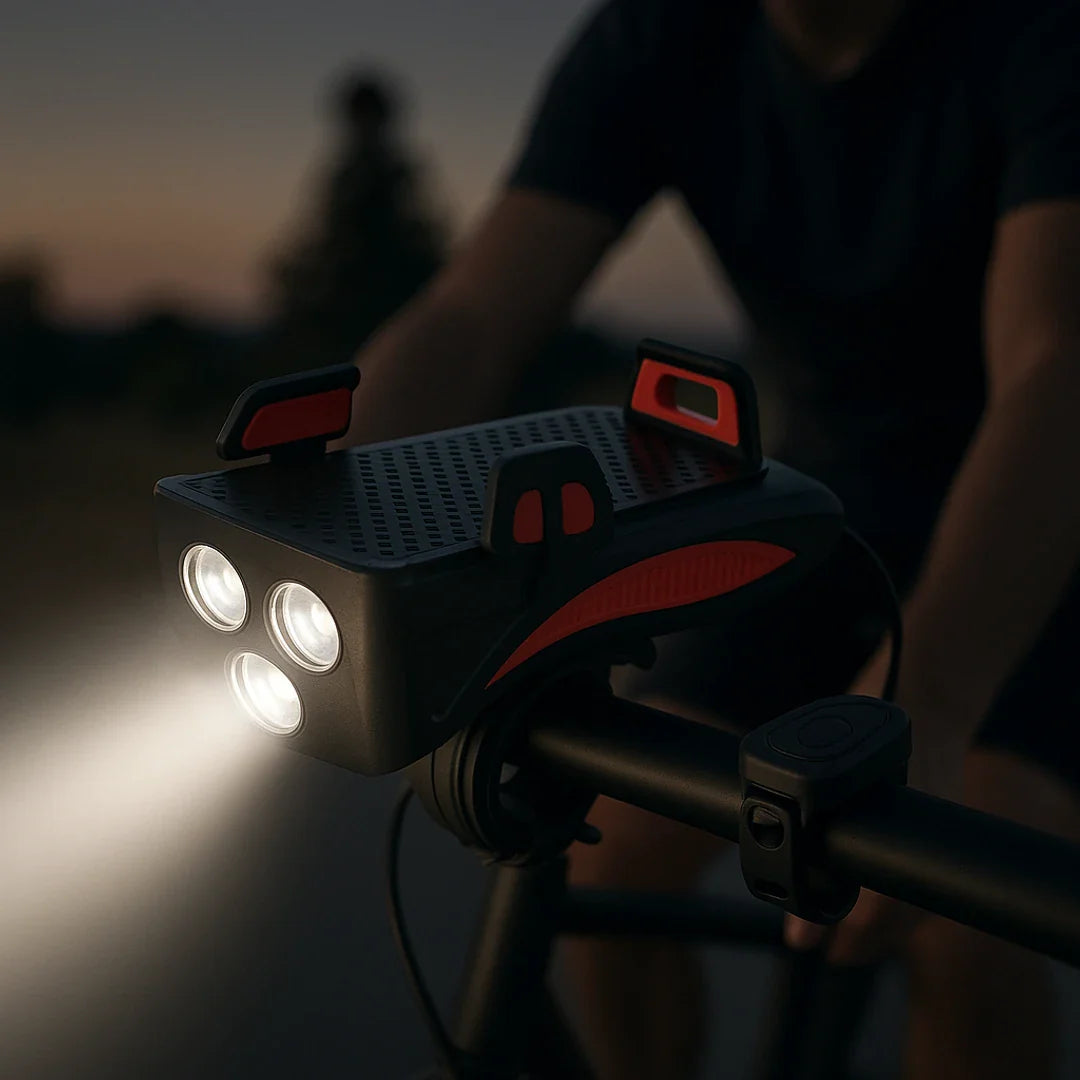 Bike Light 4 in 1 Multifunctional Rechargeable High Visibility