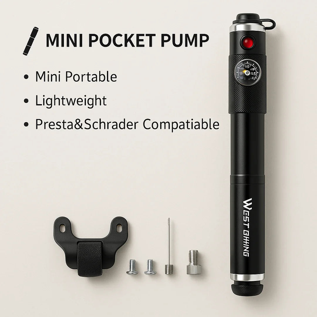 Bike pump mini portable fast inflation high pressure 160 PSI