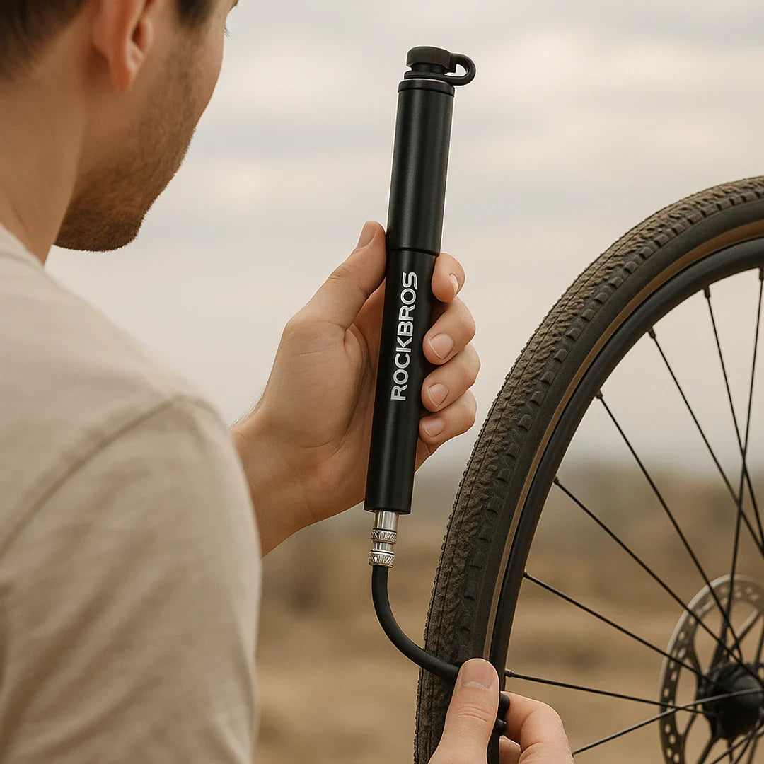 Bicycle pump mini portable Presta Schrader road MTB BMX