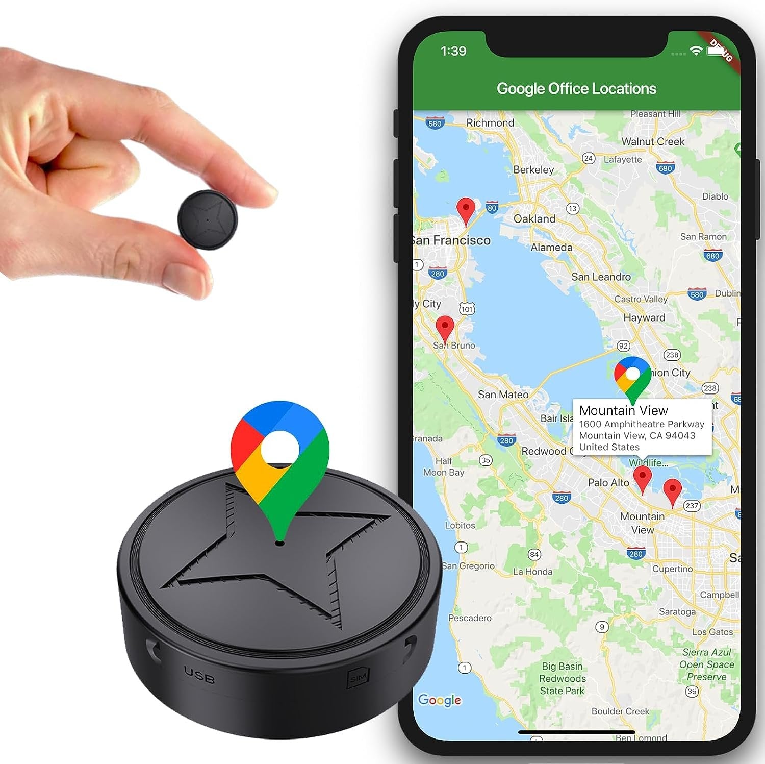 GPS Tracker | Magnetic, Mini | Real-time Tracking