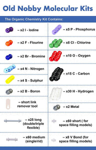 Organic Chemistry New Model Kit for Student or Teacher Pack with Atoms, Bonds and Instructional Guide (239 Pieces)